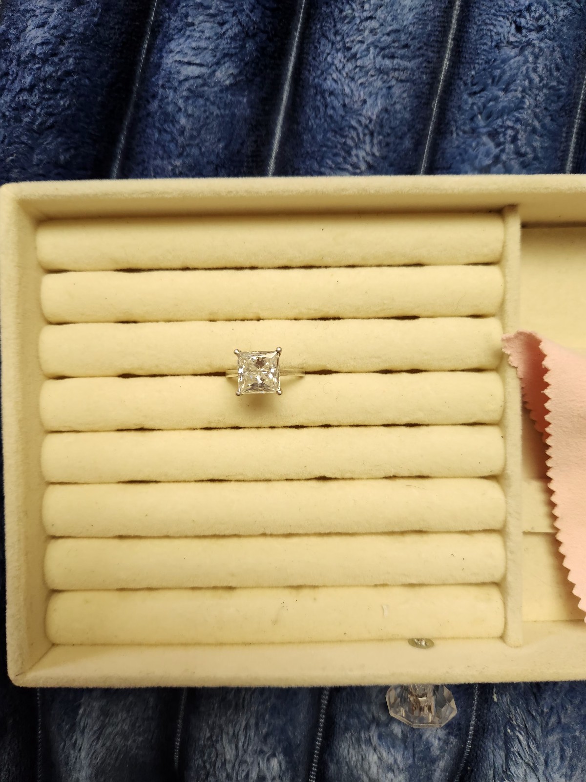 Moissanite princess cut ring!
