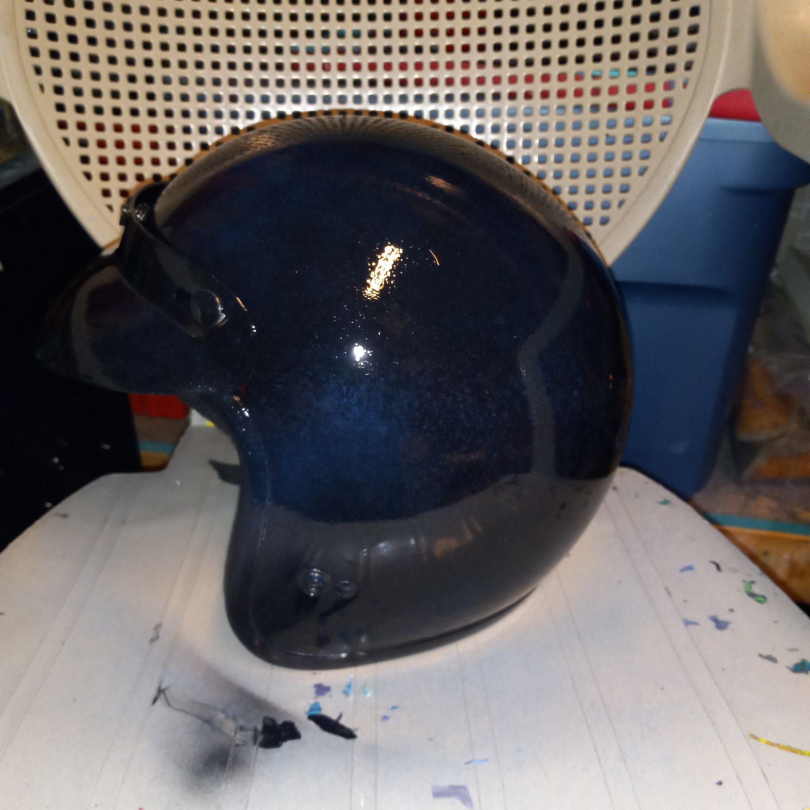 Custom Painted Motorcycle Helmet