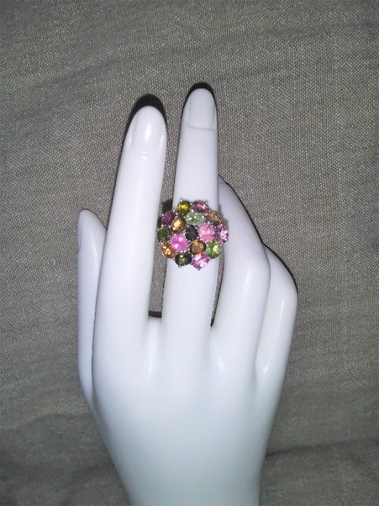 Colorful Tourmaline Ring (Size 6)