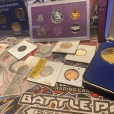 Coins and money and silver lot