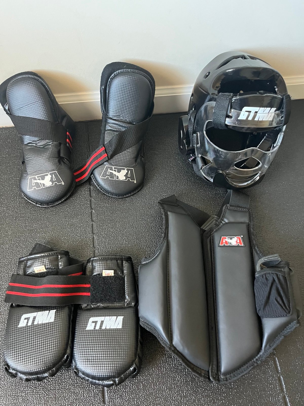 ATA Taekwondo sparring gear youth set! Original Brand new!Karate!! FREE SHIPPING