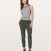Lululemon Womens On The Fly Pants Army Green W5BPMS 27inch Length Size 14