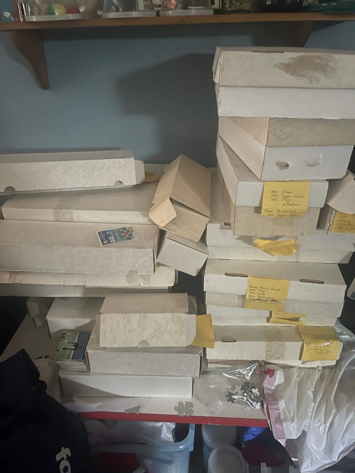 Baseball cards sold as a lot