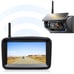 Magnetic Solar Wireless Backup Camera, 5 HD Monitor, 2-Min Installation True Wi