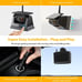 Magnetic Solar Wireless Backup Camera, 5 HD Monitor, 2-Min Installation True Wi