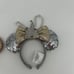 Disney Parks Silver Castle Rose Gold Headband Minni Ears Bow Ornaments Lot Of 2