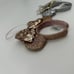 Disney Parks Silver Castle Rose Gold Headband Minni Ears Bow Ornaments Lot Of 2