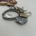 Disney Parks Silver Castle Rose Gold Headband Minni Ears Bow Ornaments Lot Of 2