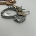 Disney Parks Silver Castle Rose Gold Headband Minni Ears Bow Ornaments Lot Of 2