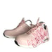 Skechers Pink JGOLDCROWN Composite Toe Dripping Hearts Work Shoes size 10