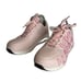 Skechers Pink JGOLDCROWN Composite Toe Dripping Hearts Work Shoes size 10