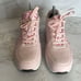 Skechers Pink JGOLDCROWN Composite Toe Dripping Hearts Work Shoes size 10