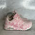 Skechers Pink JGOLDCROWN Composite Toe Dripping Hearts Work Shoes size 10