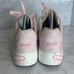 Skechers Pink JGOLDCROWN Composite Toe Dripping Hearts Work Shoes size 10