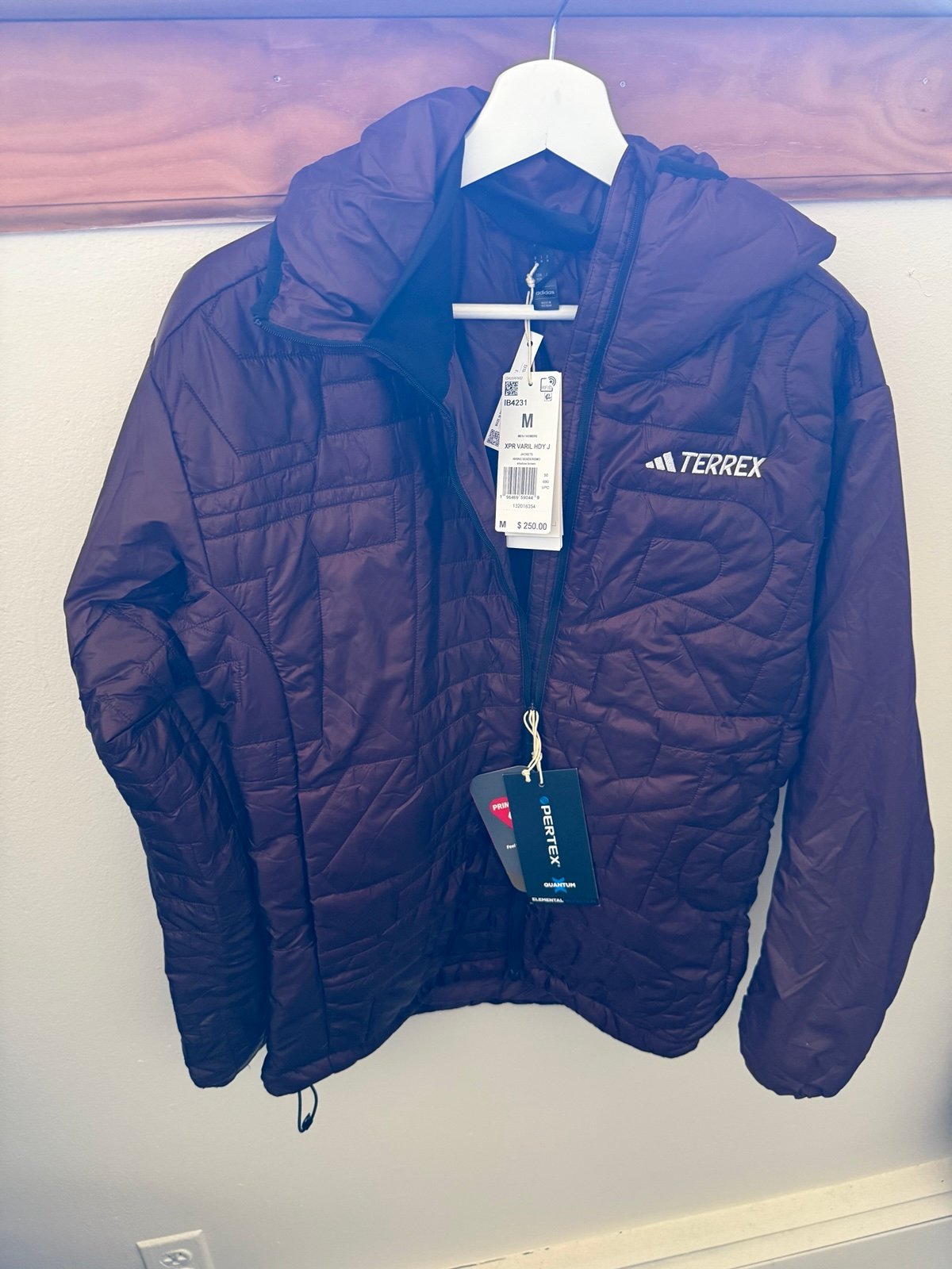 adidas Mens Medium Xpr Varil Hoodie Hooded Top Insulated Jacket Outerwear
