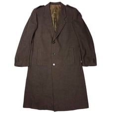 PIERRE CARDIN Wool Single Breasted Long Trench Coat Heavy Jacket Mens 40 Brown