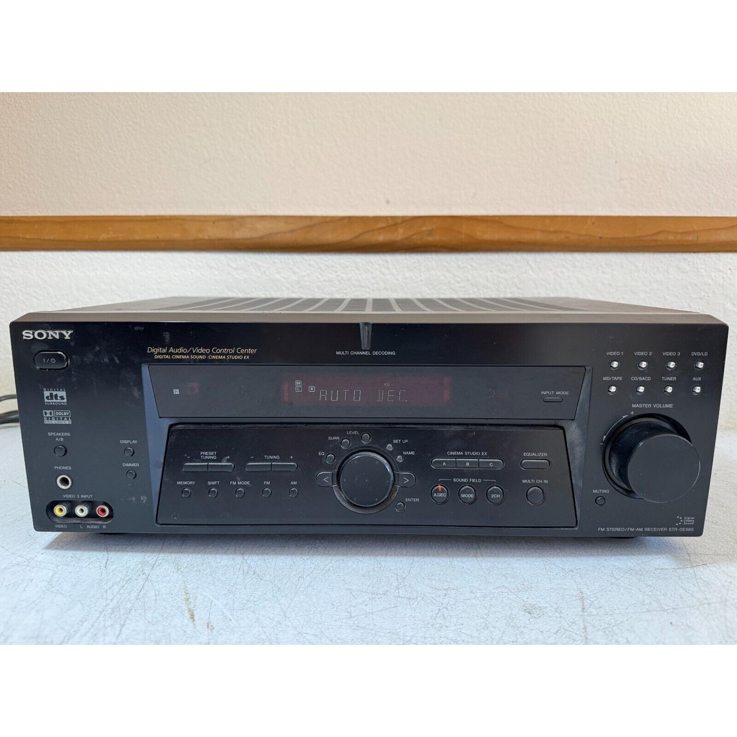Sony STR-DE685 Receiver HiFi Stereo Vintage 5.1 Channel Home Theater Audio Radio