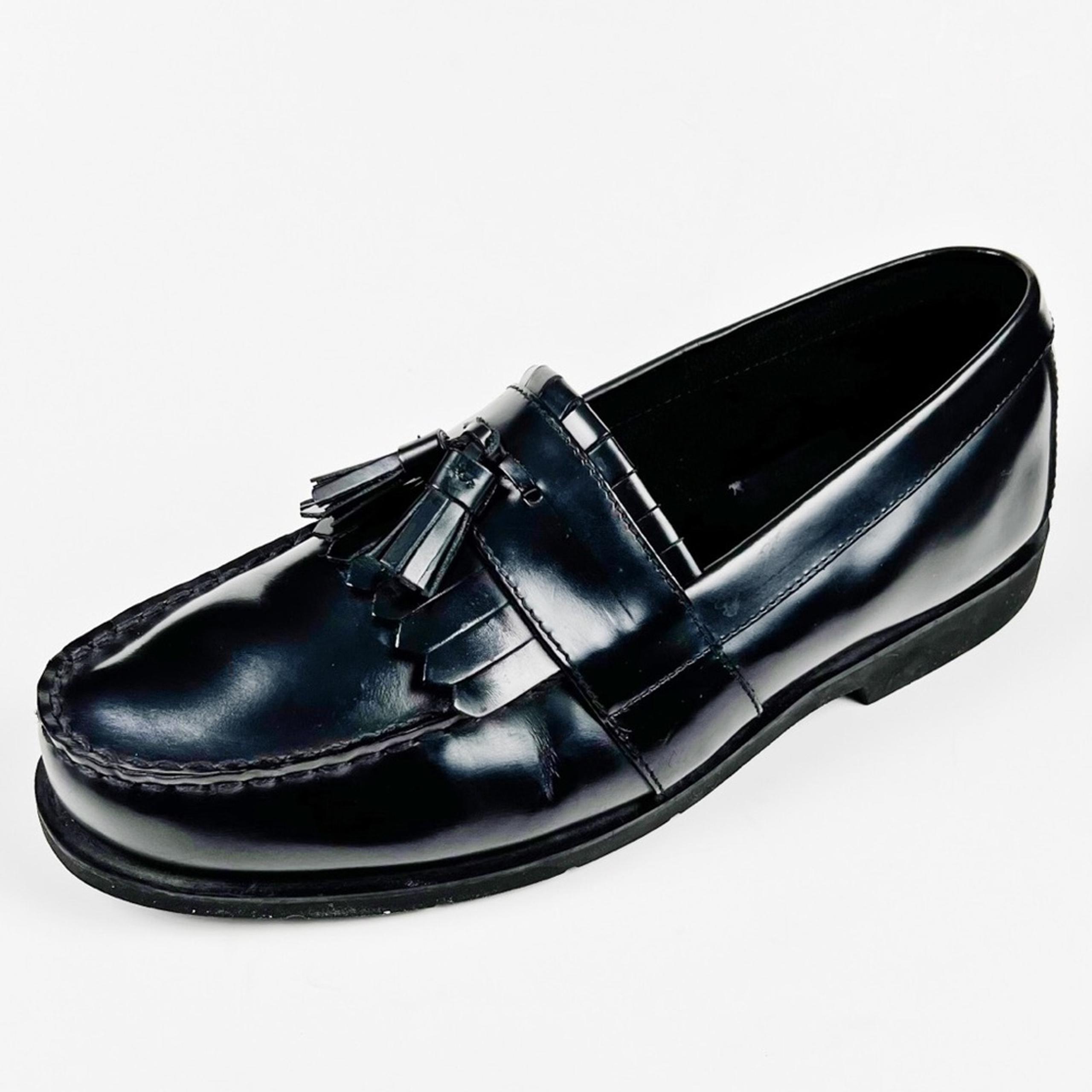 Rockport Men's Black Leather Tassel Loafers Size 10.5 W