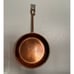 Copper Frying Skillet Engraving Paris Scene Decorative Flat Copper Hanging Pan