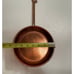 Copper Frying Skillet Engraving Paris Scene Decorative Flat Copper Hanging Pan