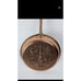 Copper Frying Skillet Engraving Paris Scene Decorative Flat Copper Hanging Pan
