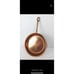 Copper Frying Skillet Engraving Paris Scene Decorative Flat Copper Hanging Pan