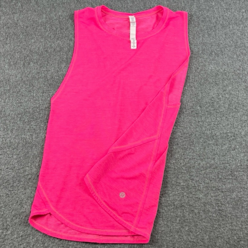 Lululemon Athletica Sculpt Sonic Pink Tank Womens Sz 8