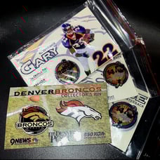 Vintage NFL Broncos Collector Enamel Pin Lot - Set of 4 Pins