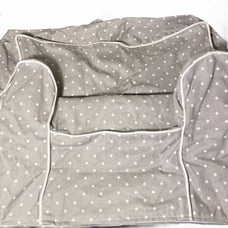 Pottery Barn Kids Gray White Polka Dots My First Anywhere Chair Slipcover NEW