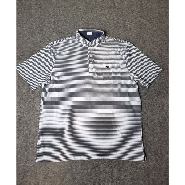 Polo ShirtJohnnie-O Hangin Out Polo Striped Men's Shirt Size XL Medium Blue