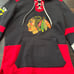 NHL Chicago Blackhawks Hoodie Embroidered CCM Black/Red/White Women's Small. Mea
