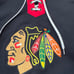 NHL Chicago Blackhawks Hoodie Embroidered CCM Black/Red/White Women's Small. Mea