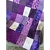 Handmade Purple Floral Fabric Quilt Baby Blanket