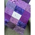 Handmade Purple Floral Fabric Quilt Baby Blanket