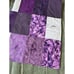 Handmade Purple Floral Fabric Quilt Baby Blanket