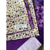 Handmade Purple Floral Fabric Quilt Baby Blanket