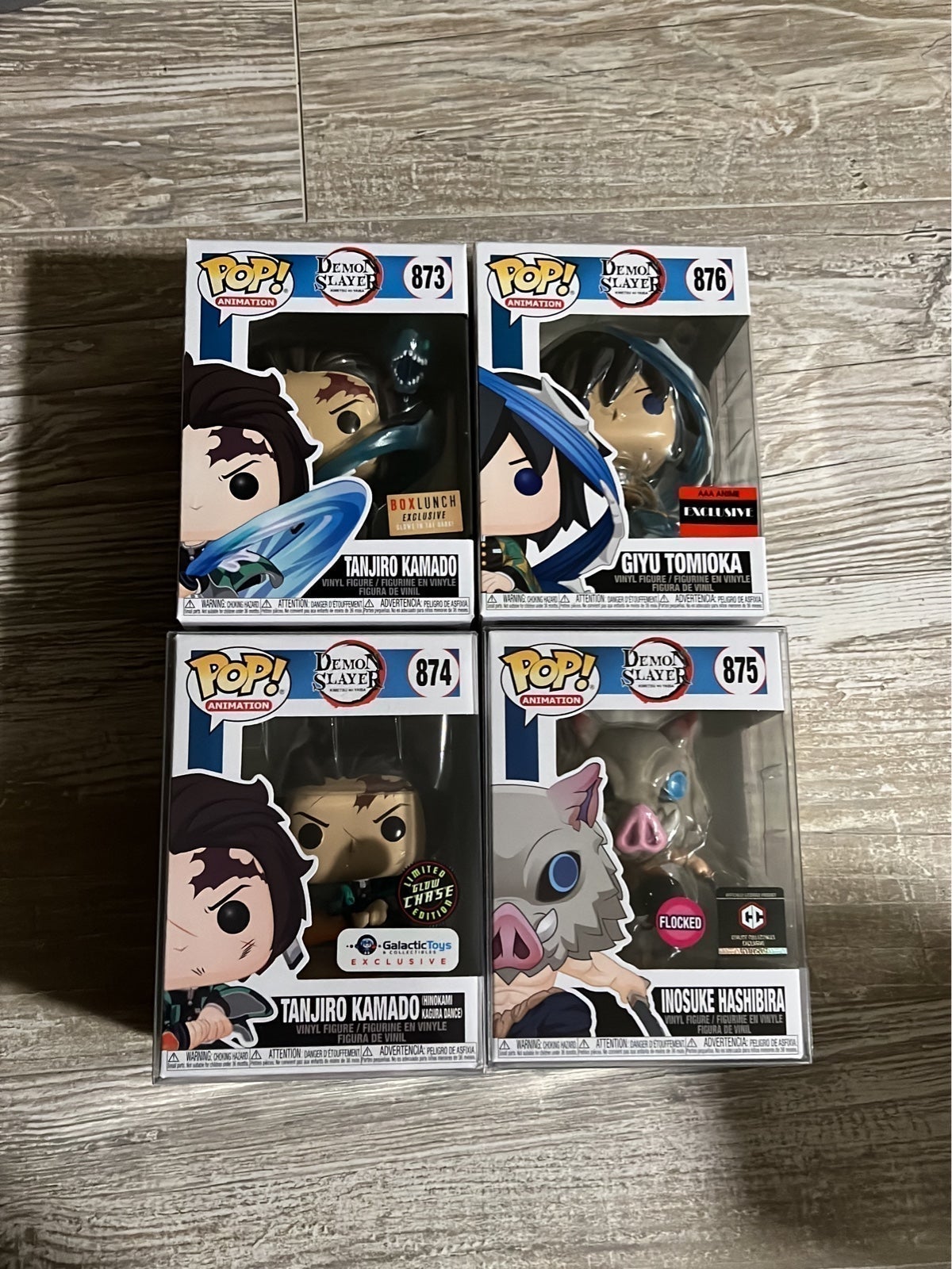 Funko Pop! Demon Slayer Tanjiro Kamado 874 GITD Chase & more Galactic Toys Excl