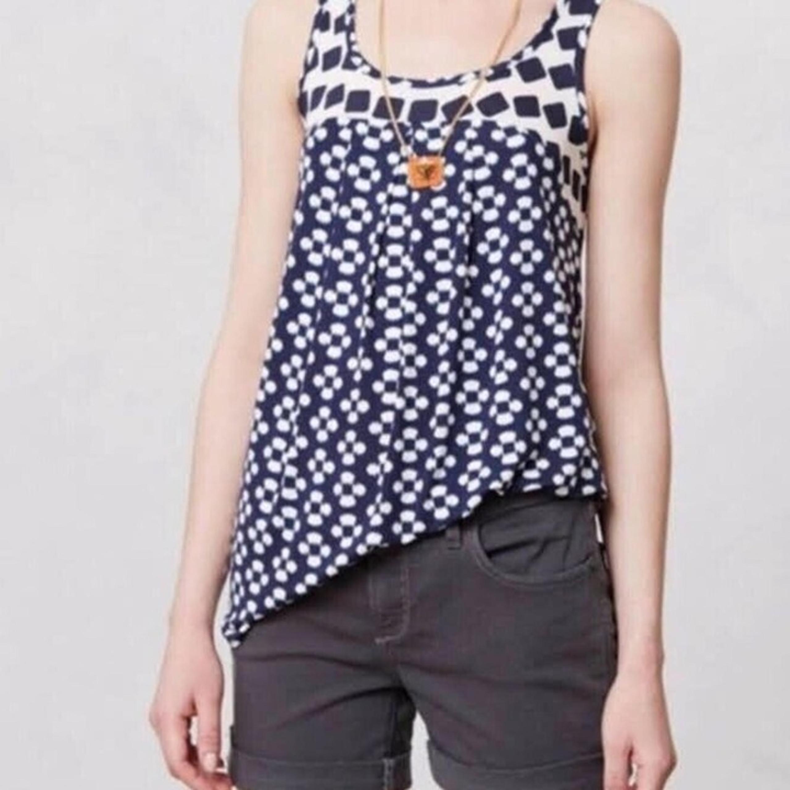 Weston Wear Swing Tank Top Geometric Print Relaxed Oversized Fit Summer Boho XS