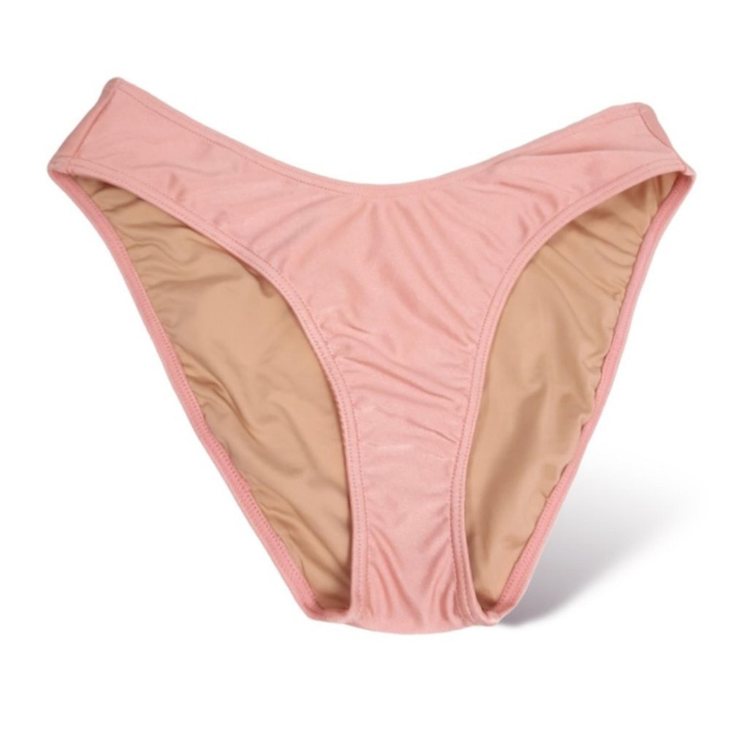 American Apparel Sparkly Blush Pink Cheeky Bikini Bottoms NWT Size Large