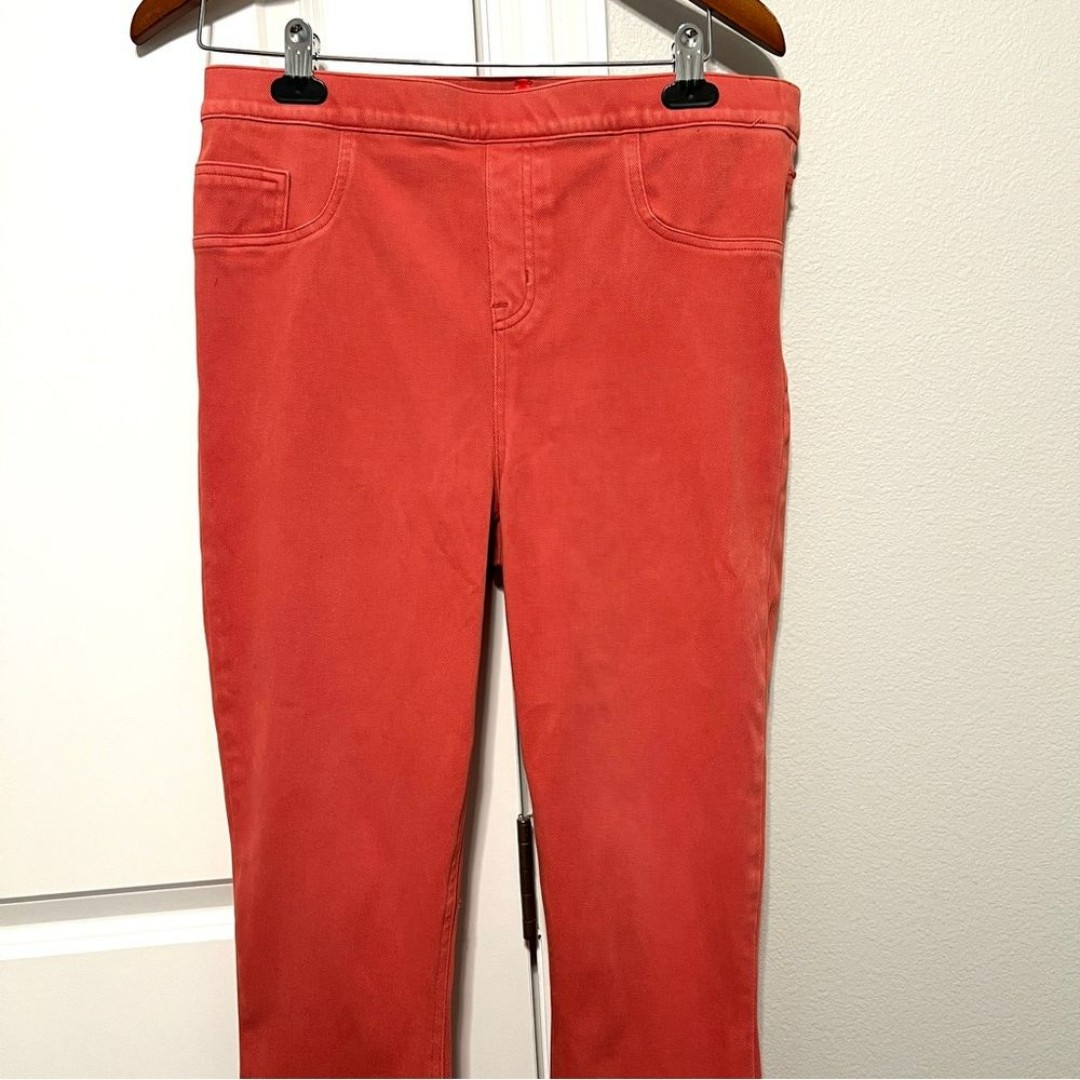 Spanx Pull On Mid Rise Burnt Orange Terracotta Skinny Jeggings Size XL