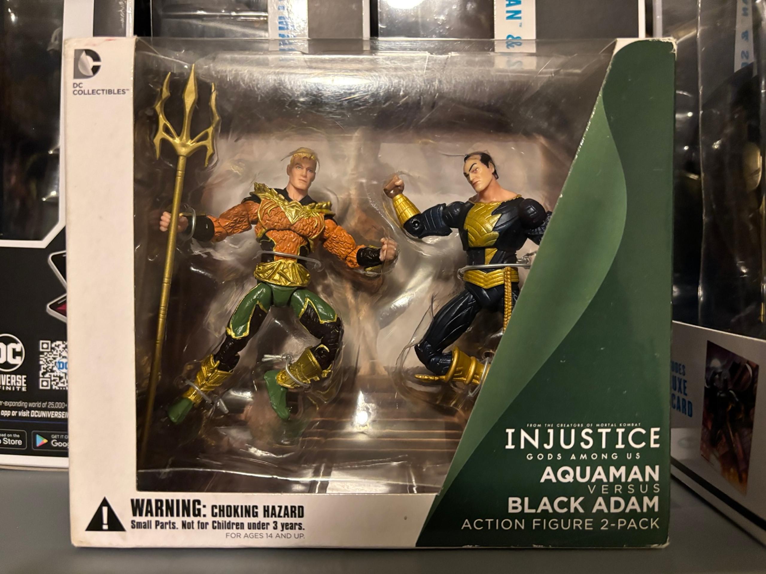 DC Collectibles “Injustice” Aquaman & Black Adam 4” Action Figure 2-Pack