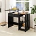 Lift Top Computer Desk Standing Desk w/ Hidden Compartments & Storage Shelves