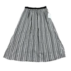 JACKSON ROWE Juliet Skirt Black Petra Women's Small NWT Black White Geometric