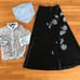 BEBE Womens Junior Girls Blue Wrinkled Sheer Button Down Dress Shirt Top Size S