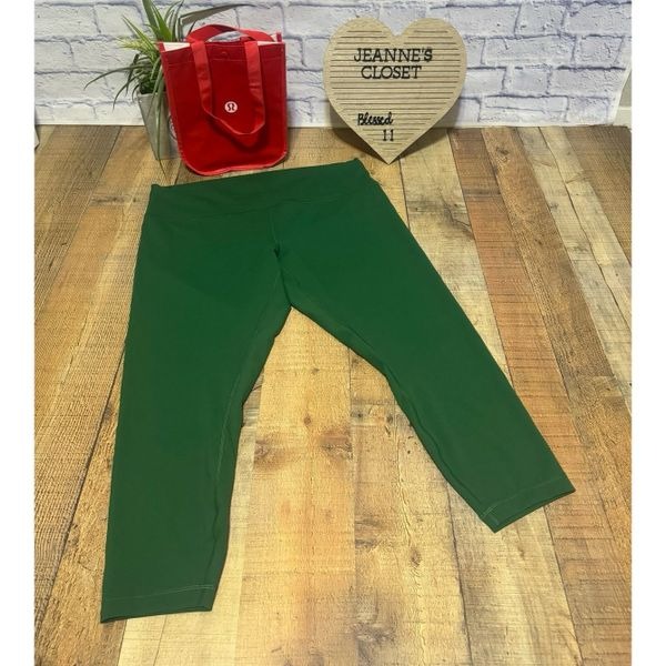 Lululemon Wunder Train High-Rise Tight 25 Everglade Green size 20 Excellent