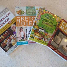 Cookbooks: Bundle of 4 — Keto, Vegetarian, Cheese, Dehydrator (+Free Shipping)