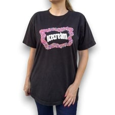 ICE CREAM Men Streetwear Graphic Tee Sprinkles Crew Neck Short Sleeve Black L