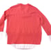 Brochu Walker The Looker Layered V-Neck Pullover Sweater. Size XS, Coral, white