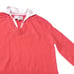 Brochu Walker The Looker Layered V-Neck Pullover Sweater. Size XS, Coral, white
