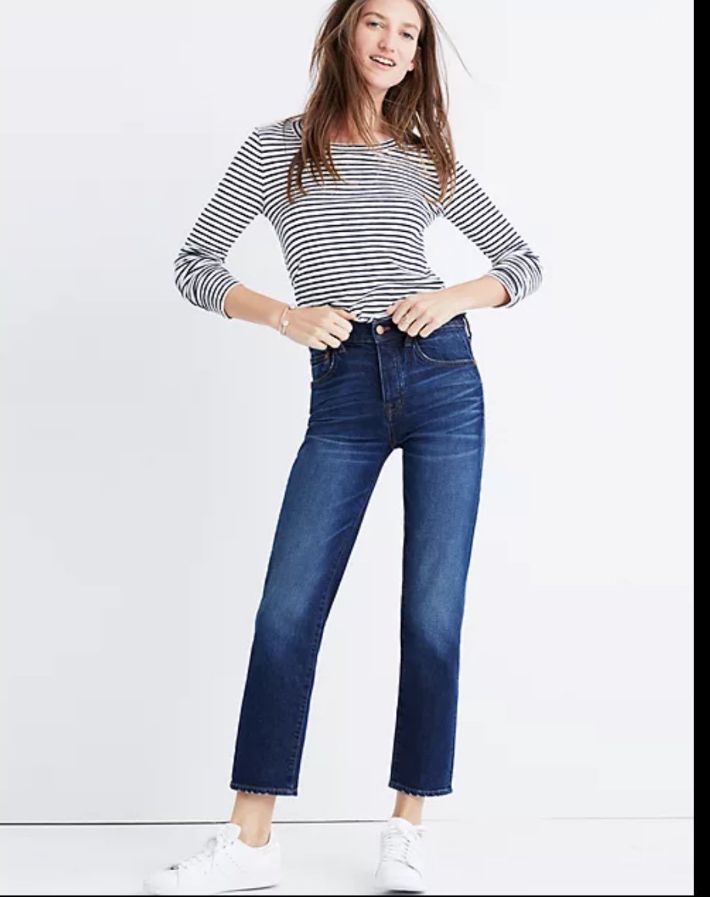 Madewell cruiser crop straight jeans